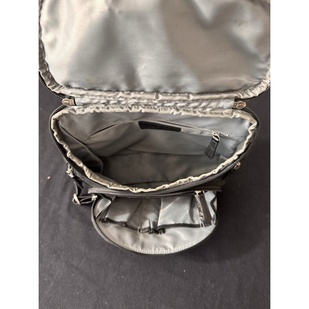 Osgoode Marley Soft  Black Pebble Leather Convertible Backpack Organizer - Picture 9 of 16